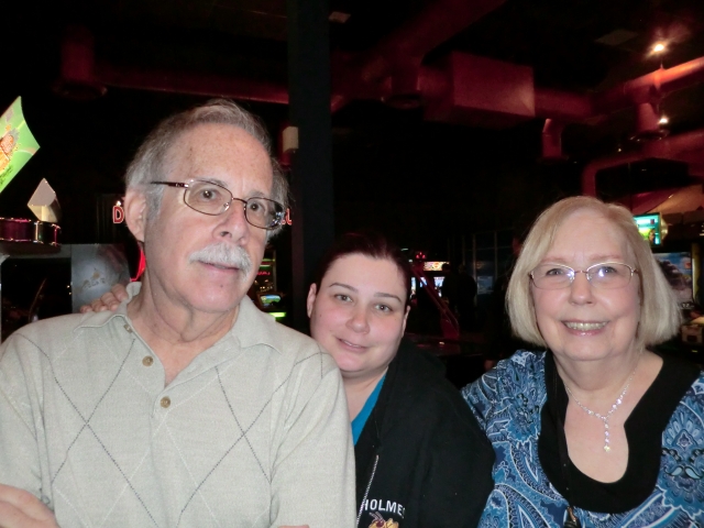 David, Liza, and Sharon Kessler enjoying an evening out.