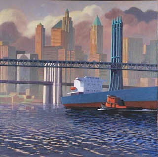 
Manhattan Bridge Sunrise
Oil on Paper, Collection: Museum of the City of New York